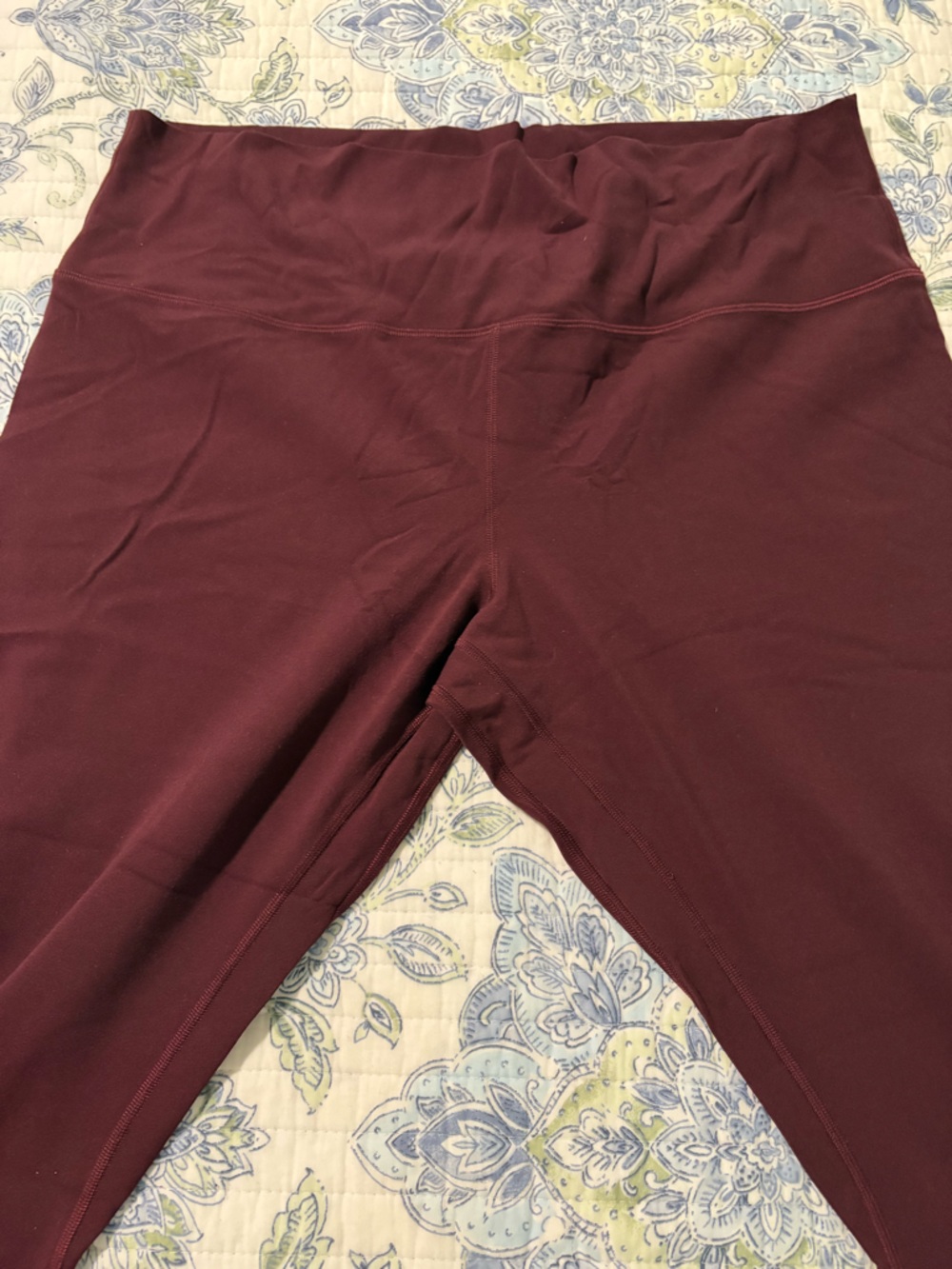 lululemon Deep Burgundy Performance Leggings size 18